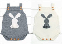 NEW Easter Bunny Rabbit Baby Boy Girls Sleeveless Sweater Romper - $8.44