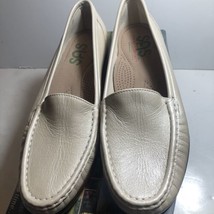 SAS Tripad Comfort Womens Loafer Flat Shoes Off White Leather Slip On Sz 8.5 N - £40.40 GBP