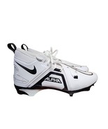 Nike Alpha Menace Pro 3 CT6649-108 Mens Size 11 White Black Football Cleats - $59.39