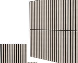 Umiacoustics 4-Piece Wood Acoustic Slat Panels, Diffusion Wall Panels Me... - $119.96