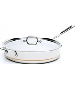 All Clad 6406 stainless steel 6 qt Copper Core 5 Ply Saute Pan with Lid ... - $4,874.03 MXN