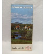 Vintage 1968 Texaco Pennsylvania Brochure Map - $11.14