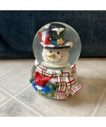 Musical (We Wish You a Merry Christmas) Snow Globe with Snowman &amp; Cardin... - £18.29 GBP