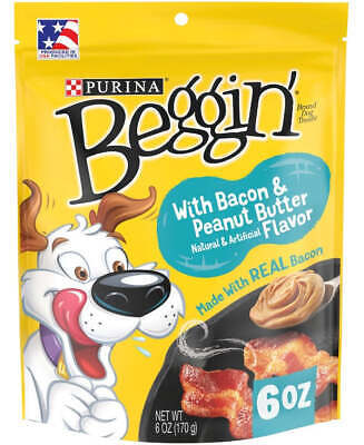 Purina Beggin Strips Bacon and Peanut Butter Flavor - Real Meat Treats for Dogs - $10.84 - $62.32