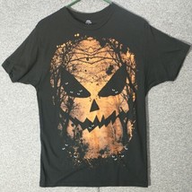 Halloween Pumpkin Shirt Medium Black T-Shirt - $8.90