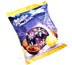 Milka Christmas Praline Balls Variety in WHITE &amp; MILK chocolate 133g -FR... - £8.69 GBP