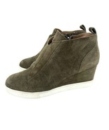 Linea Paolo Shoes Felicia Wedge Sneakers Perforated Suede Leather Shoe S... - £64.13 GBP