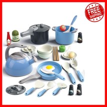 32-Piece Kids Play Kitchen Set - Safe Pretend Cooking Toys for Creative ... - $571.83 MXN