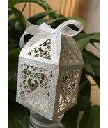 100pcs Party Favor Box,Glitter Paper Laser Cut Heart Gift Box,Wedding De... - $48.00
