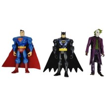 Dc Comics 5" Action Figures - Batman, Superman, & Joker - Toy Lot Of 3 - Mattel - $11.30