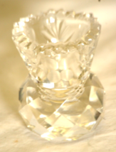 Clear Crystal Toothpick Holder 7 Point Fan Designs - $274.36 MXN