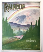 Sheet Music Cover Art Rainbow an Indian Intermezzo 1908 13.25&quot; x 11&quot; - £6.43 GBP