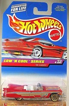 1998 Vintage Hot Wheels #699 Low &#39;N Cool Series 3/4 59 CADDY Pink w/Gold Lace Sp - £5.82 GBP