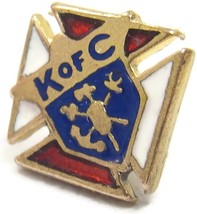 K of C Knights of Columbus Lapel Pin Gold Tone Vintage - $19.79