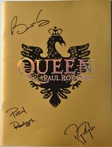 Queen Signed Concert Programme X3 - Paul Rodgers, Brian May, Roger Taylor w/COA - $859.00