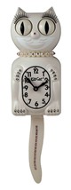 Limited Edition Pink/White Kit-Cat Klock Swarovski Crystals Jeweled Clock Lady - £111.86 GBP