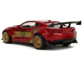 2016 Chevrolet Camaro Red Metallic and Gold and Iron Man Diecast Figure ... - £19.28 GBP