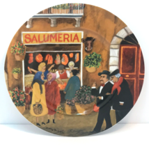 Guy Buffet Tuscan Storefronts Dinner Plate Salumeria Williams Sonoma Ger... - $39.59