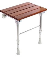 Folding Shower Seat Wall Mounted with Legs - $176.30 CAD