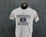 Adidas Shirt (Retro) - Impossible is Northing Word Graphic - Women&#39;s Large - £23.18 GBP