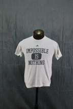 Adidas Shirt (Retro) - Impossible is Northing Word Graphic - Women&#39;s Large - £22.75 GBP