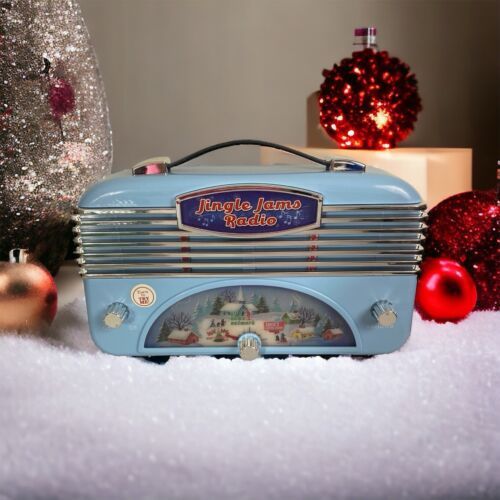 Mr. Christmas Jingle Jams Radio Blue Decoration Retro Look NEW - $24.98