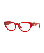 Versace VE3282 5280 Cat Eye Eyeglasses Women&#39;s Transparent Red Full Rim ... - $380.00