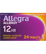 Allegra Adult 12-Hour Allergy Relief Tablets, Non-Drowsy, 24-Count, EXP ... - $198.45 MXN