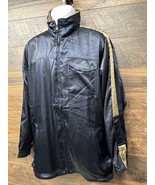 Vgt Meso Tron Jacket XL Blue Gold Trim Lightweight Windbreaker Zipper Me... - $38.42 CAD