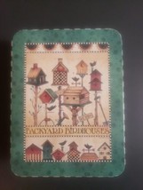Backyard Birdhouses Green Metal Tin with Lid 5&quot; x 6&quot; - $9.31 CAD