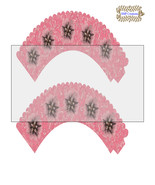 CupCake Wrapper18-Digital Clipart-Holiday-Gift Tag-Digital Paper-Party - $37.17 MXN