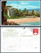 HAWAII Postcard - Sheraton Maui on Kaanapali Beach O7 - £2.33 GBP