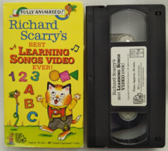 VHS Richard Scarrys Best Learning Songs Video Ever (VHS, 1993, Slipsleeve) - £8.68 GBP