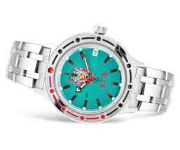 Russian Mechanical Automatic Wrist Watch Vostok Amphibian Diver 420945 - £94.90 GBP