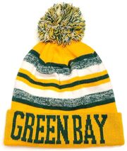 Green Bay Packers Green / Yellow Classic POM Ball Knit Hat Cap Winter Sk... - $21.03 CAD