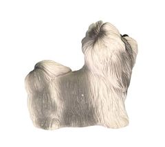 Vintage Classic Critters UDC Shih-Tzu Dog Figurine Signed Stamped On Bottom image 6