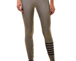 SUNDRY Womens Leggings Yoga Athletic Slim Striped Soft Grey Size M  - £36.04 GBP