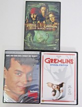 Lot 3 DVD&#39;s Big Gremlins SE Pirates of the Caribbean Dean Man&#39;s Chest Movies - £9.40 GBP
