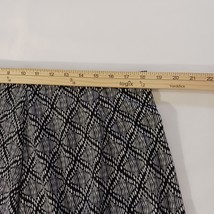 CATO Women's Black & White Elastic Waist Geometric Long Skirt Size 18/20W image 11