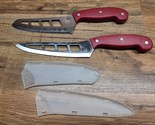 Mad Hungry Air Blade Knife Set - SHARP Carbon Steel Red Handle - SHIPS FREE - $24.72