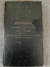 1915 Pennsylvania Railroad Voluntary Relief Fund Membership Certificate ... - $24.50