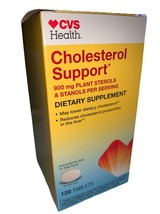 New! CVS Health Cholesterol Support Supplement, 120 Tablets EXP: 5/26 - €21,04 EUR