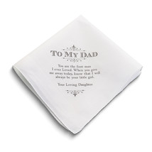 Lillian Rose TO MY DAD with Sentiment Cotton Hankie GM13627 - $41.53