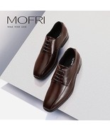 Mofri Men&#39;s Dress Shoes Formal Oxfords Darkbrown Pu2 size 7.5M - $54.85 CAD