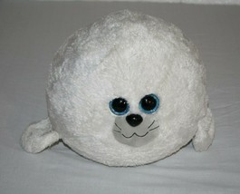 Ty Beanie Boos Seymour Seal Large 15&quot; White Plush Big Blue Eyes Soft Toy... - $59.00