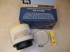 Moose Air Filter + Spark Plug Tune Up Kit Fits 1983-1985 Honda ATC 200X ... - $28.90