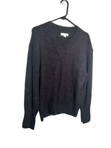 TREASURE &amp; BOND Womens Size Small Gray V-Neck Sweater Wool Alpaca Blend - £14.80 GBP