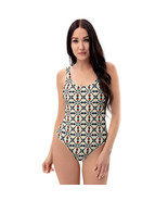 Women&#39;s Retro Blooming Mosaic Swimsuit – Trendy One-Piece Bathing Suit b... - $45.99+