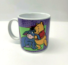Vintage Disney Eeyore Winnie the Pooh Mug Cup Hugging Ceramic Sakura 1997 - £8.61 GBP