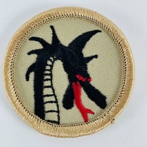 BSA Boy Scout Patrol 2 inch Round Patch Fire Breathing Black Dragon - $4.89